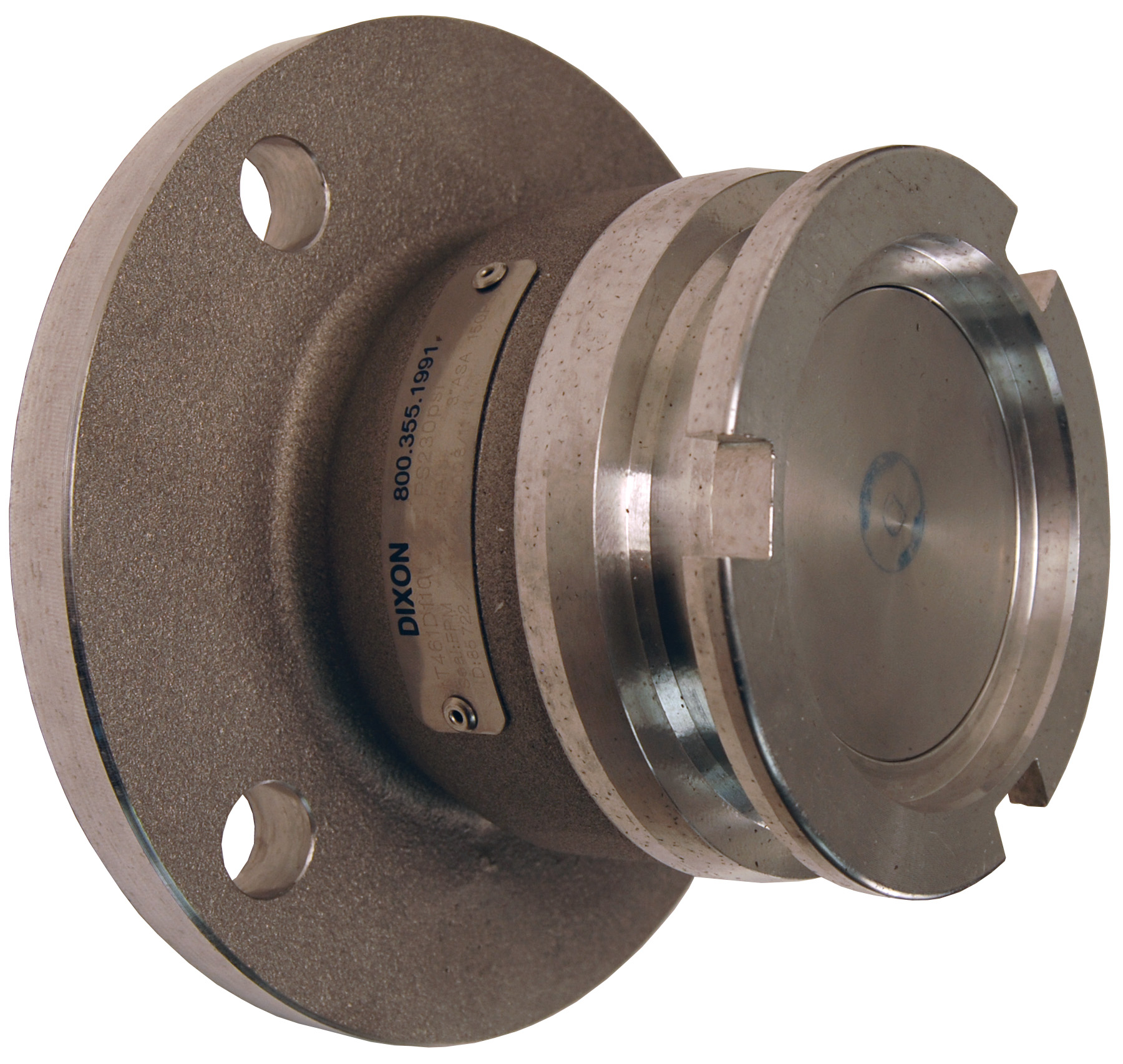 MANN TEK DRY DISCONNECT ADAPTER TANK UNIT X 150# ASA FLANGE